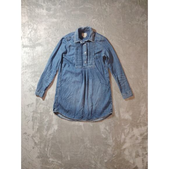 Polo Ralph Lauren Girl's Size 12 Denim Cotton Shirt Dress - Picture 1 of 11